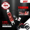 YSS โช๊คแก๊ส G-Series ใช้อัพเกรดสำหรับ Yamaha M-Slaz 【 MO302-265T-17  】 โช๊คเดี่ยวหลัง สปริงแดง/กระบอกดำ