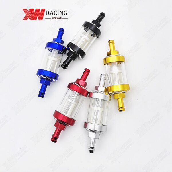 Xw RACING อุปกรณ์กรองน้ํามันเชื้อเพลิง อัลลอย ล้างทําความสะอาดได้ สําหรับรถจักรยานยนต์ สกูตเตอร์ ATV รถยนต์