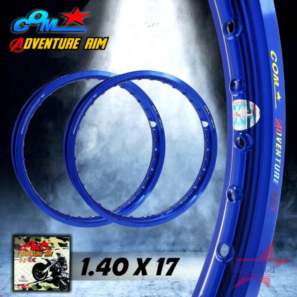 ล้อ COM 1.40 X 17 Adventure Rim ขอบเรียบ จำนวน 2 วง วงล้อคอม ทรง ขอบเรียบ ขนาด 1.40 ขอบ 17 ของแท้ การันตีของแท้ 100%