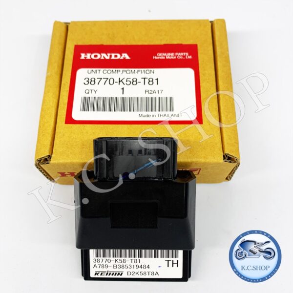 กล่องCDI กล่องหัวฉีด กล่องECU ECM PGM-FI UNIT WAVE110i 2018 ท่อคอตรง แท้ศูนย์ HONDA 100% 38770-K58-T81