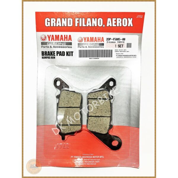 ผ้าเบรคหน้าแท้ศูนย์ 100% YAMAHA GRAND FILANO