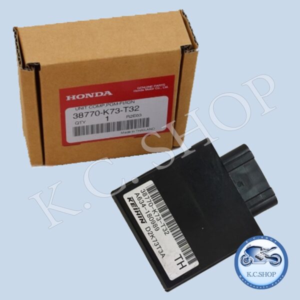 กล่องCDI กล่องหัวฉีด กล่องECU ECM PGM-FI UNIT WAVE125iปลาวาฬ แท้ศูนย์ HONDA 100% 38770-K73-T32 เวฟ125ปลาวาฬ