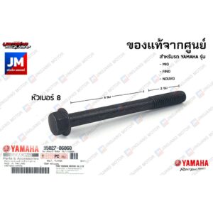 950270606000 น็อตฝาครอบแคร้ง YAMAHA MIO