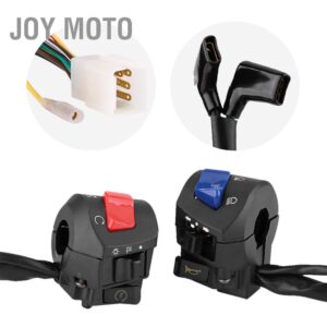 Joy Moto สวิทช์เมาท์แฮนด์มือจับซ้ายและขวา 7/8 นิ้ว 1 คู่สําหรับรถจักรยานยนต์