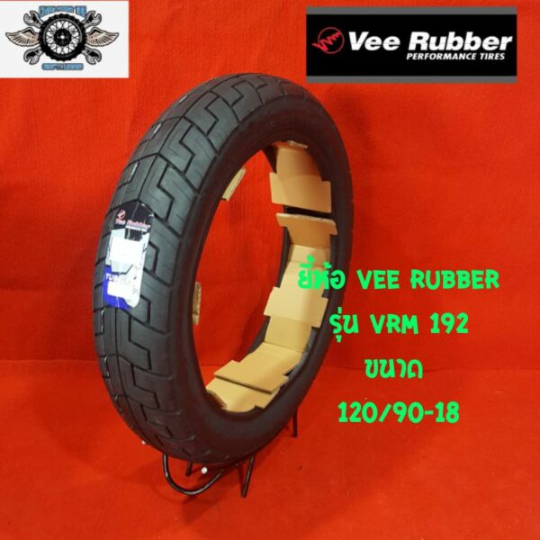 120/90-18  ยางรถมอเตอร์ไซ YAMAHA SR รถชอปเปอร์ ยี่ห้อ Vee rubber รุ่น vrm-192