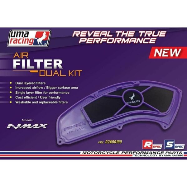 กรองอากาศแต่ง UMA RACING สำหรับ YAMAHA NMAX ปี 2016 - 2019 Air Filter