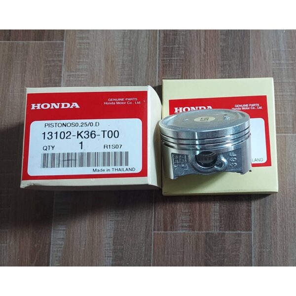 ลูกสูบ+แหวนแท้  HONDA แท้ศูนย์ 13101-K36-T00 ใช้สำหรับมอไซค์ #PCX-150 ( 2014-2017) #PCX-150 LED #CLICK-150I