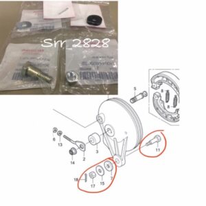 ชุดน๊อตยึดฝาดุมเบรคหลัง เวฟ110 เวฟ110i เวฟ125 i แท้ศูนย์