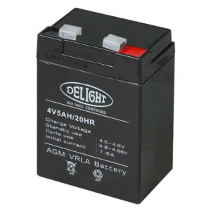 BATTERY DELIGHT 4V 5AH แบตเตอรี่แห้ง DELIGHT 4V 5AH แบตเตอรี่แห้ง ไฟฉายและไฟฉุกเฉิน งานระบบไฟฟ้า BATTERY DELIGHT 4V 5AH