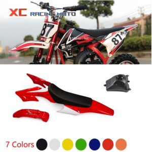 ชุดสีรถวิบาก แฟริ่งวิบาก สีแดง+ขาว( ได้ครบได้เบาะ-ได้ถัง-ได้ชุดสี ) Crf 95-110 cc KLX 110 KSR KLX110 KX65 CRF110