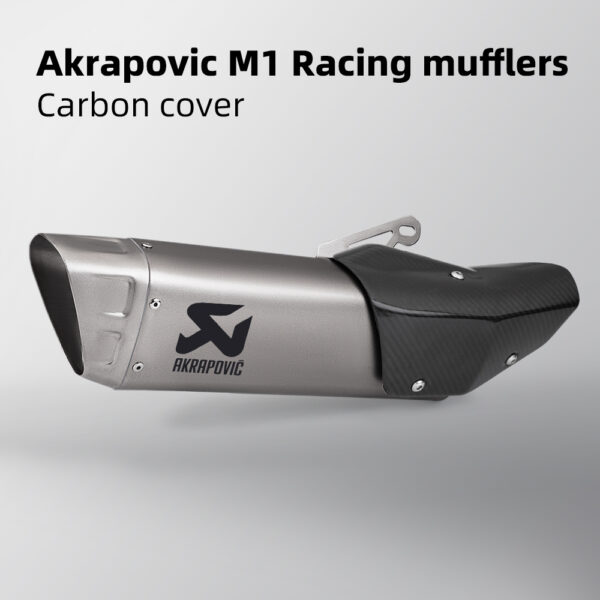 ฝาครอบท่อไอเสียคาร์บอน 51 มม. สําหรับรถจักรยานยนต์ Akrapovic M1 51 มม. cbr500r aerox nvx155 ninja400 z900 R15 cbr150r