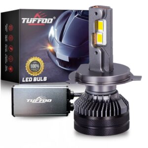 Tuffoo ไฟหน้า Led H4 HS1 60W 12500LM 4300K 3000K 6000K สีขาว ทอง เหลือง สําหรับรถจักรยานยนต์ Sniper150 FZ150i Rouser Ns200 KLX150 CBR400 1 ชิ้น