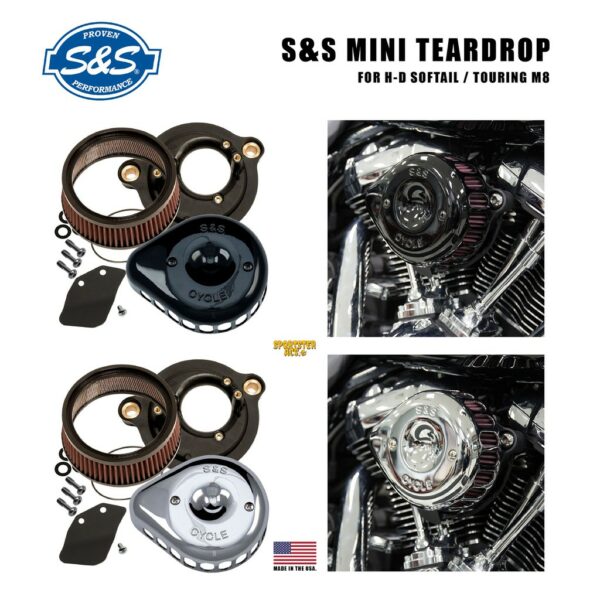 **ฟรีส่งผ่อน0%** S&S Mini Teardrop สำหรับ Softail / Touring M8 ทุกรุ่น