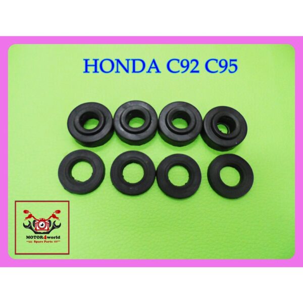 UNDER FUEL TANK RUBBER SET (4 PAIRS) Fit For HONDA C92 C95 // ยางรองถังน้ำมัน (เซ็ท 4 คู่)