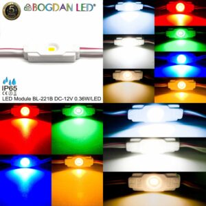 LED Module BL-221B DC-12V 0.36W/Module 7.2W/Panel แอลอีดีโมดูลกันน้ำIP65สำหรับตัวป้ายไลท์บ็อกและป้ายโฆษณา ราคาต่อ 1 ชิ้น