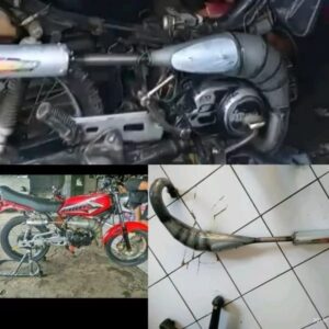 Fiz R TRAIL ท่อไอเสียกุ้ง F1Z R POSWAN FORCE ONE RX KING TRAIL RXZ TRAIL SATRIA 2 จังหวะ TRAIL Antem TRAIL A100 TRAIL