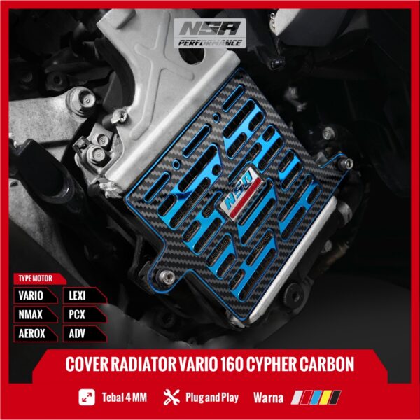 ฝาครอบหม้อน้ําคาร์บอน อุปกรณ์เสริม สําหรับรถจักรยานยนต์ NSA Nmax Aerox New Pcx Adv Vario 125 150 110 160 Yamaha Nmax