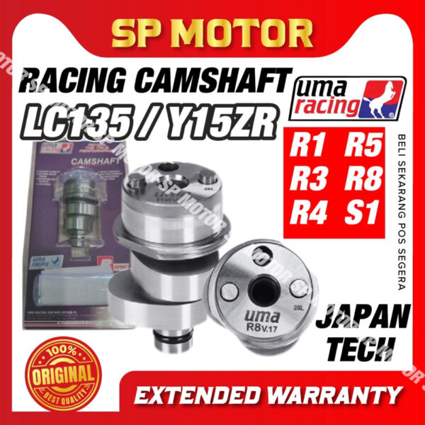 UMA RACING เพลาลูกเบี้ยว UMA R1 R3 R4 R5 R8 S1 YAMAHA LC135 135LC LC 135 Y15ZR Y15Z Y15 FZ150 FZ 150