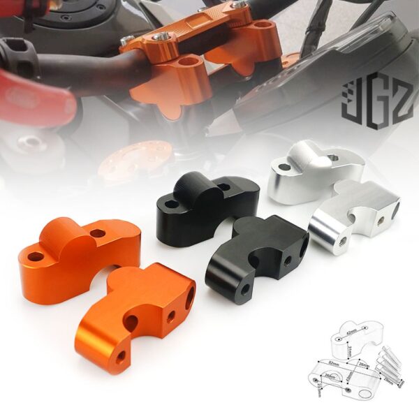 แคลมป์ยกแฮนด์บาร์รถจักรยานยนต์ CNC อุปกรณ์เสริม สําหรับ KTM DUKE 250 390 2017 2018 2019 V2