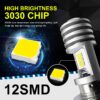 ไฟหน้ารถมอเตอร์ไซค์​ T19 และ H4 แบบหลอดไฟหน้า LED สำหรับรถมอเตอร์ไซค์