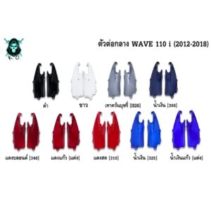 ตัวต่อกลาง WAVE 110 i (2012-2018) งานหนาอย่างดี สีสด เงาตาแตก