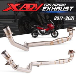 Xadv 750 ท่อไอเสียรถจักรยานยนต์สแตนเลสสําหรับ HONDA X-ADV 750 2017 2018 2019 2020