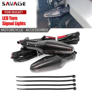 ไฟเลี้ยว LED อุปกรณ์เสริม สําหรับรถจักรยานยนต์ DUCATI Scrambler 800 Cafe Racer Scrambler 1100 400 2016-2023