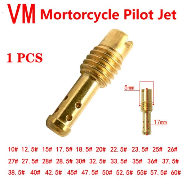 รถจักรยานยนต์ 1 ชิ้น lot คาร์บูเรเตอร์รถจักรยานยนต์ hex หลักประเภท idle pilot jet jets สำหรับ mikuni rxz vm tm tmx ax100 dt125 y110 คาร์บูเรเตอร์