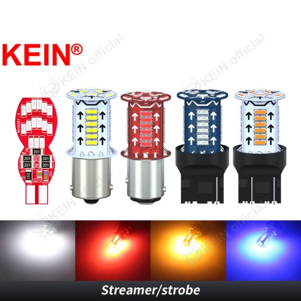 Kein หลอดไฟเลี้ยว Led T10 W5W WY5W 7 สี 194 168 501 สําหรับติดป้ายทะเบียนรถยนต์ รถจักรยานยนต์