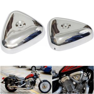 ฝาครอบตัวกรองอากาศ โครเมี่ยม พลาสติก ABS สําหรับรถจักรยานยนต์ Honda Shadow STEED 400 600 VT600 VLX400 VLX600 1988-1998