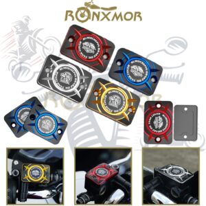 Ronxmor ใหม่ ฝาครอบปั๊มน้ํามันเบรก ด้านบน CNC สําหรับรถจักรยานยนต์ NSS350 Cub CC110 PCX160 UHR150