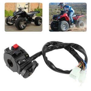 LZB2 สวิตช์มือจับขนาด 22 มม. 9 พิน 8 สายเหมาะสำหรับ 200cc 250cc Dirt Quad Bike Motorbike ATV