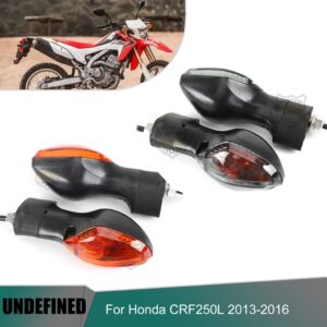 ไฟเลี้ยวรถจักรยานยนต์ สีดํา สําหรับ Honda CRF250L CRF 250L 2013 2014 2015 2016