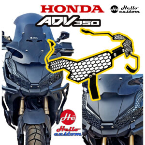 การ์ดไฟหน้า ADV 350 งานเหล็กทำสี พาวเดอร์โค้ด ADV350