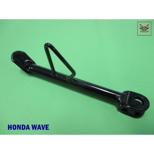 SIDE STAND “BLACK”  (L. 20 cm.) Fit For HONDA WAVE //  ขาตั้งข้าง ขาตั้งกันล้ม "ชุบสีดำ" (ยาว 20 ซม.)