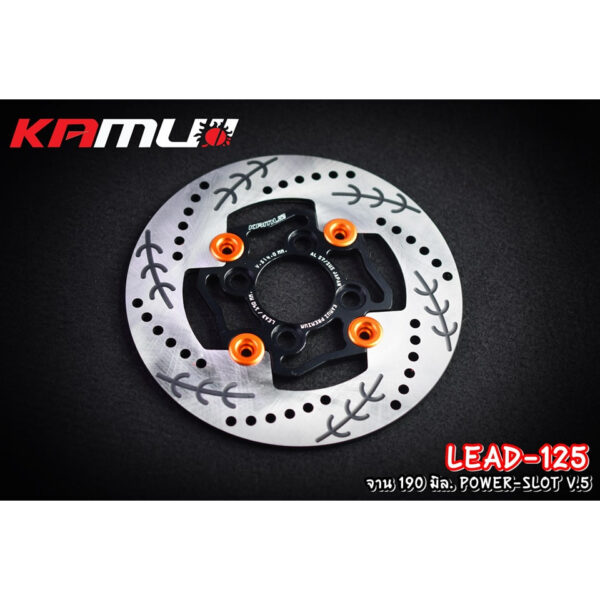 ---จานดิสก์หน้า Honda LEAD-125 KAMUI 190มิล. V.5 ราคา 2