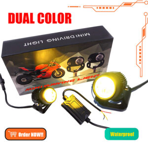 New Arrival V2 Mini Driving Light High and Low Yellow / White LED With Fan Aniti Fog For Cars / Motorcycle Korean Led