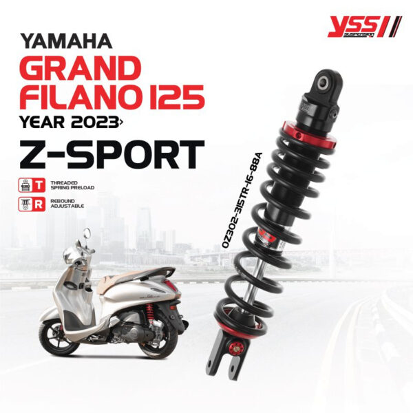 โช๊ค YSS แท้  Z-SPORT สำหรับ GRAND FILANO แกรนด์ ฟิลาโน่ ปี 2023 ขึ้นไป / ชุดอัพเกรดโช๊คหน้า Grand Filano 2023