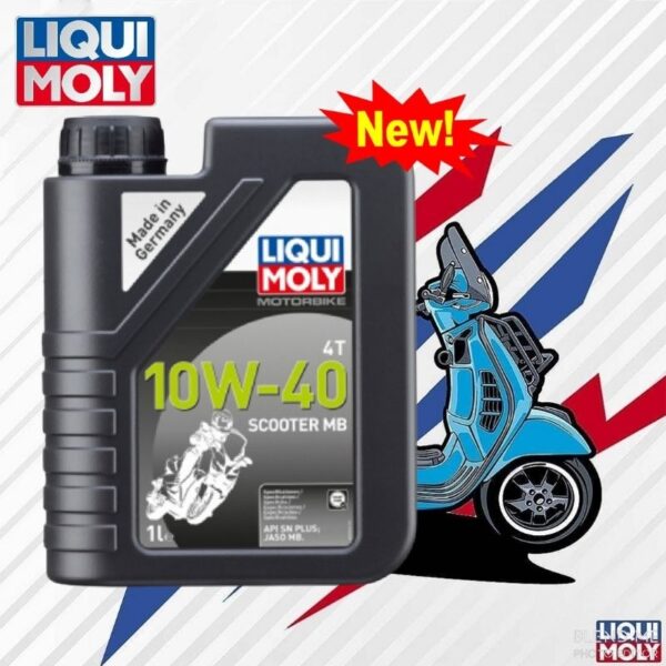 LIQUI MOLY MOTORBIKE 4T 10W-40 SCOOTE MB น้ำมันเครื่องมอเตอร์ไซค์ออโตเมติก