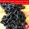 โซ่ดำ เกรด G80 Alloy steel chain ขนาด 13 มม.