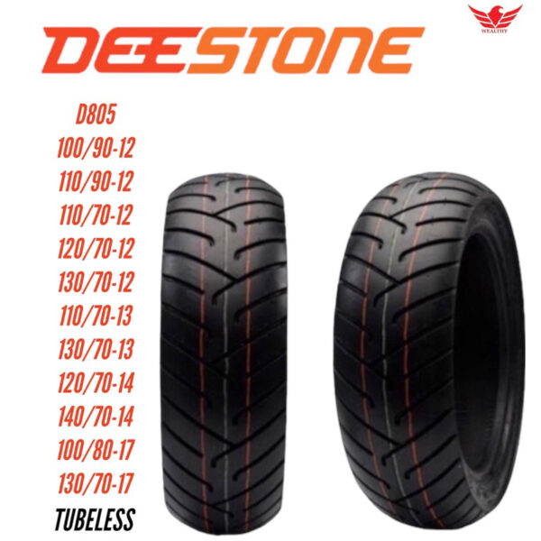 ยาง DEESTONE D805 T/L ขอบ 12 13 14 17ยางสำหรับ ZoomerX Scoopyi GrandFilano Msx Nmax Mslaz Cbr150 Vespa sprint