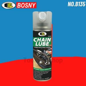 BOSNY สเปรย์เคลือบหล่อลื่นโซ่-ใสมันเงา No.B135 CHAIN LUBE