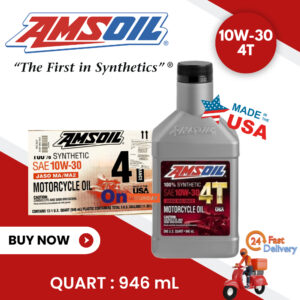 AMSOIL 4T 100% 10W-30 4T 946mL Made in USA