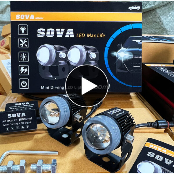 Sova led Max light สปอร์ตไลท์ติดรถ หลอดLED MAXLIGHT