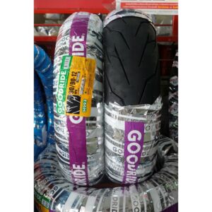 ยางนอกเรเดียลมอเตอร์ไซค์ GOODRIDE กู้ดไรด์ H993 ลายสายฟ้า TL (Tubeless) ขอบ 12 และ 14 นิ้ว ไม่ใช้ยางใน