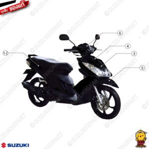 ชุดสี FRAME แท้ Suzuki Skydrive 125 SD 2011 สีดำ