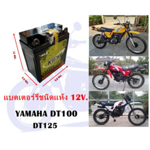 แบตเตอร์รี่ชนิดแห้ง DT100 DT125 12V.