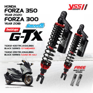 G-TX รุ่นใหม่ล่าสุดจาก YSS SUSPENSION สำหรับรุ่น HONDA NEW FROZA 300 '18>/FORZA 350 '20>