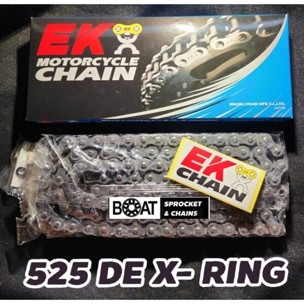 โซ่ Ek x ring ขนาด 525 รุ่น DEX-Ring Series  Made In Japan   ของแท้100% ร้านโบ๊ทโซ่สเตอร์อ่อนนุช