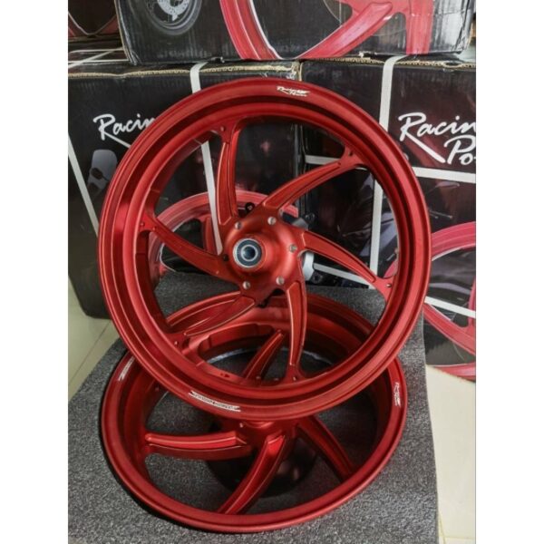 ลายยอดฮิต ล้อ X-MAX ตรงรุ่น น้ำหนักเบา RACING POWER สีแดง ราคา 8